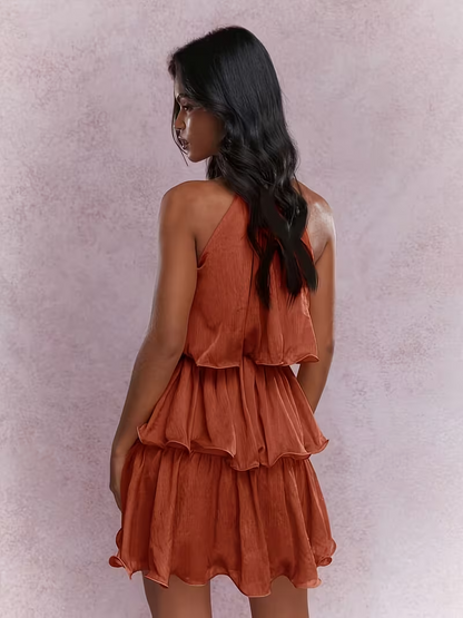 Women's Tiered Ruffle Mini Dress